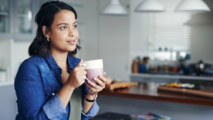 Woman reflecting on emotional survival strategies