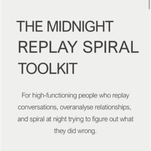 overthinking at night anxiety spiralling