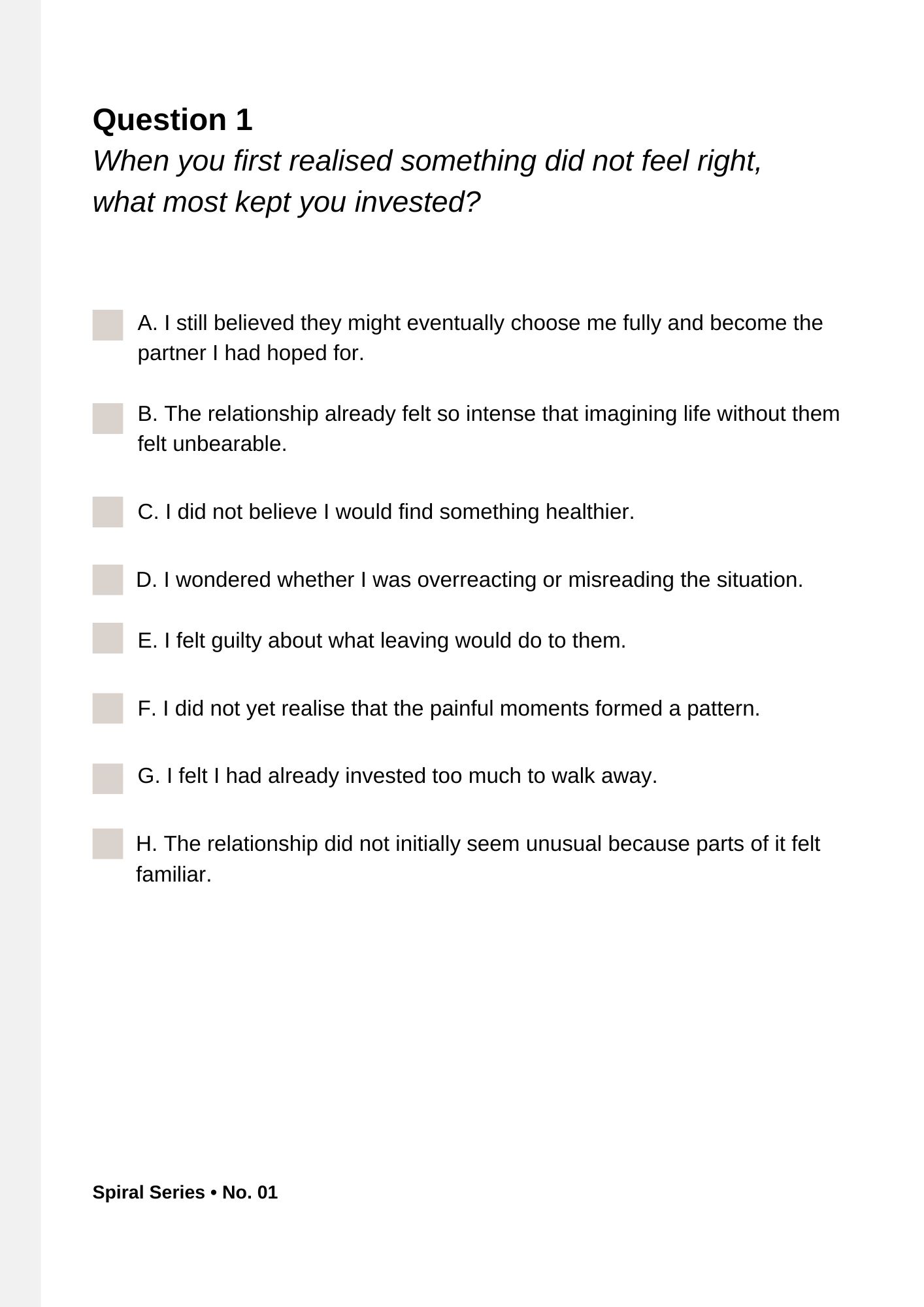 Why Didn't I Leave Sooner? | Spiral Kit No. 01 - Image 4
